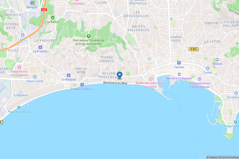 Campus International de Cannes - Open Street Map